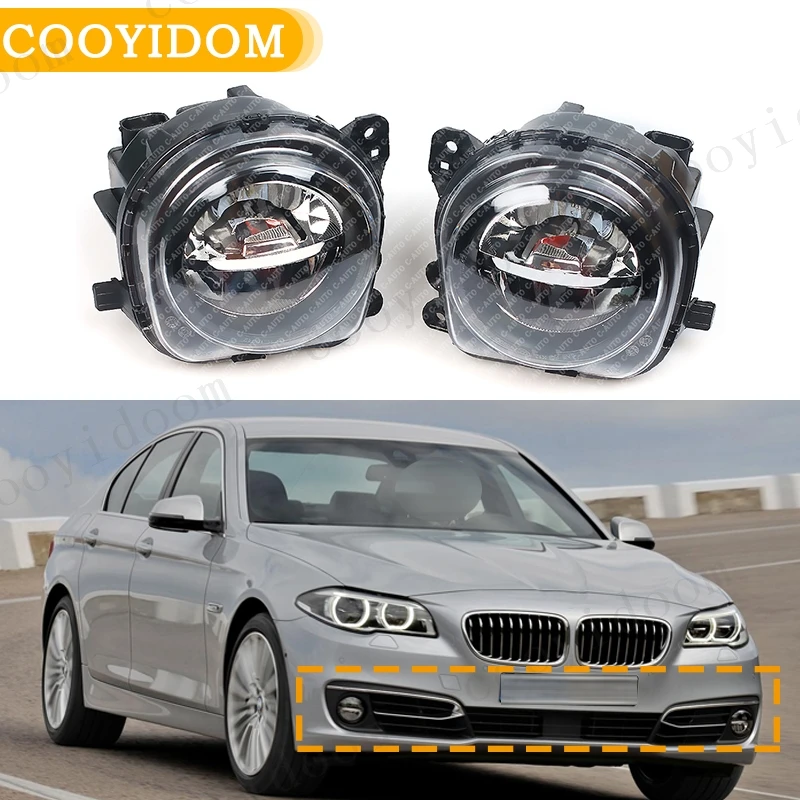 Car Front Bumper LED Fog Light Fog Lamp Driving Lamp For BMW 5 Series F07 F10 F11 LCI 528i 535i 550i 2013 2014 2015 Foglights