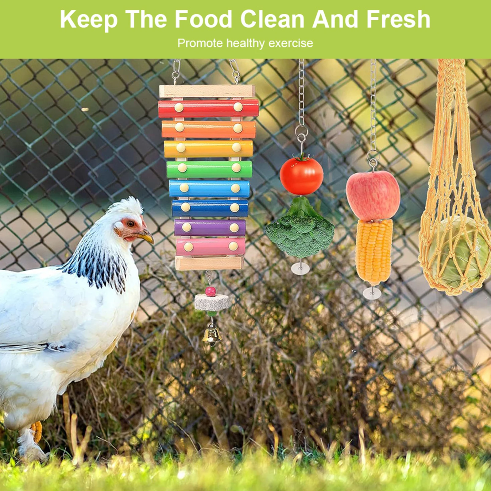 7PCS Chicken Toy Se… - image