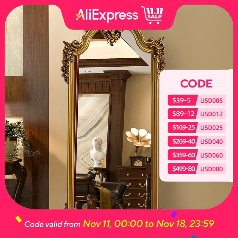 

Bedroom Nordic Wall Mirror Designer Girls Large Aesthetic Living Room Mirrors Floor House Luxury Espejos De Piso Room Decoration