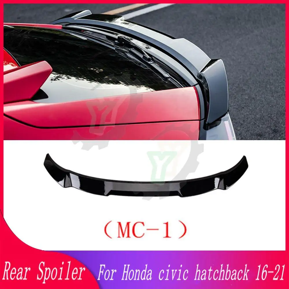 For Honda civic hatchback FK7 2016 2017 2018 2019 2020 2021 JDM modification Car Rear Trunk Spoiler Rear Wing Lip Trim