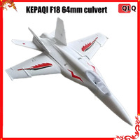 KEPAQI RC Plane 70cm Wingspan F18 64mm Ducted Remote-Controlled Fighter Epo Fixed Wing Diy Assembly Model Airplane Toy Gift