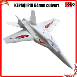 KEPAQI RC Plane 70cm Wingspan F18 64mm Ducted Remote-Controlled Fighter Epo Fixed Wing Diy Assembly Model Airplane Toy Gift
