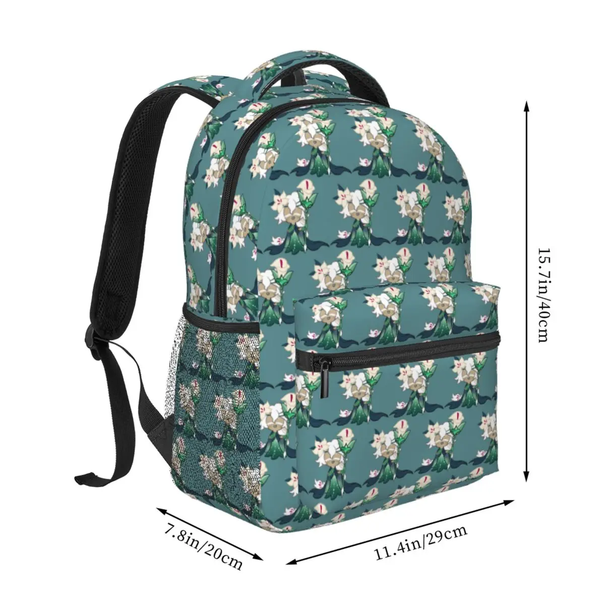 White Lily Cookie! Cookie Run Kingdom Long Backpack Student BookBag Kids School Bag Computer Shoulder Bags for Boys Girls
