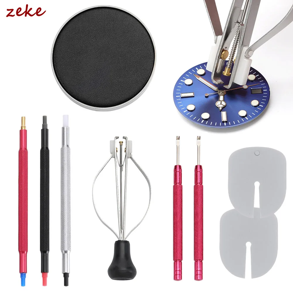 Kit de Ferramentas para Relojoeiros: Conjunto de 2/4/5/6/7 Peças para Pressionar Ponteiros de Relógio, Ferramenta de Reparo de Relógios, Caneta de Ponta Dupla e Conjunto de Agulhas