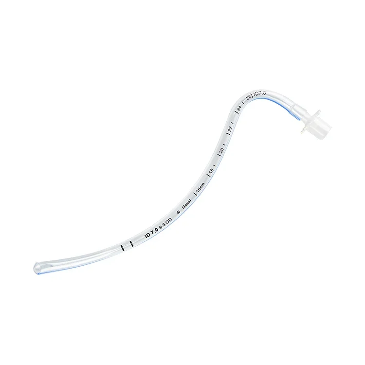 Disposable medical sterile preformed oral or nasal endotracheal tube with cuff or without cuff