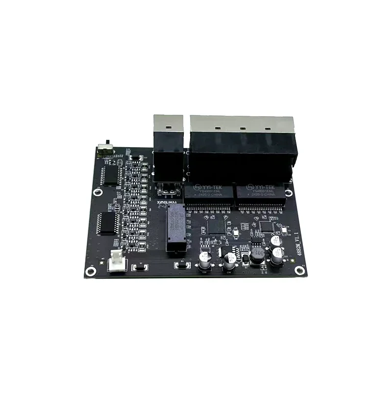 10 port 10/100M 8port 802.3at/af poe in/out 48v with 2port uplink/nvr industrial switch module