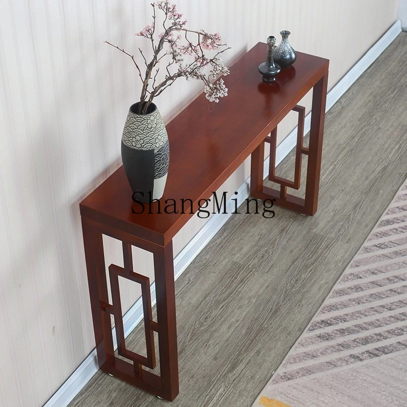 

SM new Chinese-style solid wood porch foyer porch bar case table incense case porch side table