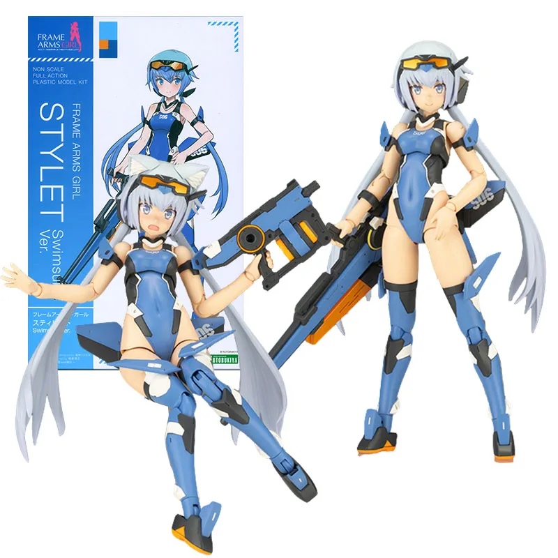 Kotobukiya Frame Arms Girl Model Kit Stylet Badpak Anime Figuur Building Kit Mobile Suit Girl Actiefiguren Speelgoed Jongens Gift