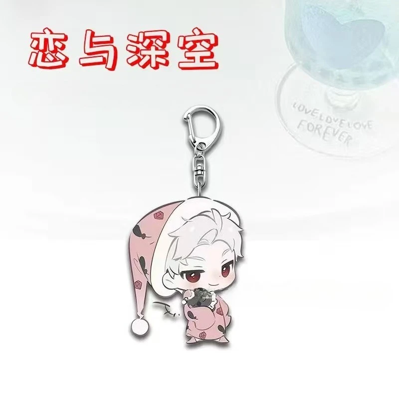 Sweet Dream Weave New Style Love and Deepspace Peripheral Keychain Rafayel Xavier Zayne Sylus Caleb Figure Decor Acrylic Keyring