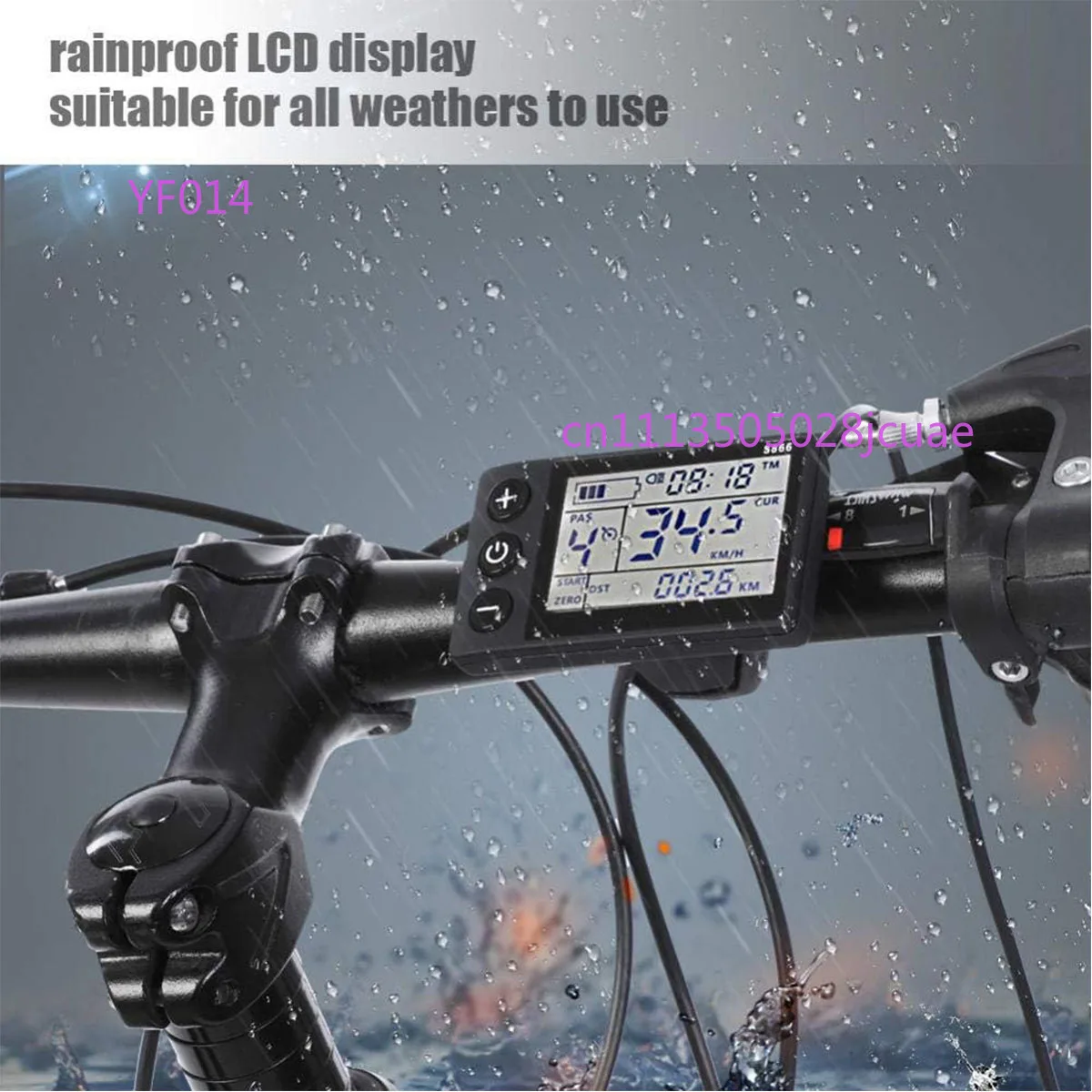 

Intelligent Brushless Motor Controller 24V 36V 48V Waterproof LCD Display Panel Electric Scooter Controller