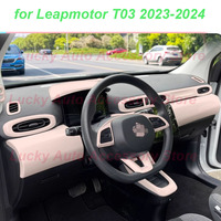 Car Inner Handle Trims for Leapmotor T03 2023-2024 Steering Wheel Lift Panel Air Outlet Dashboard Trims Interior Accessories