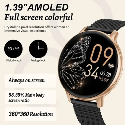 Reloj inteligente Xiaomi Call para mujer, relojes de acero con esfera personalizada, rastreador de actividad/deporte para hombre, reloj inteligente con ritmo cardíaco para Android