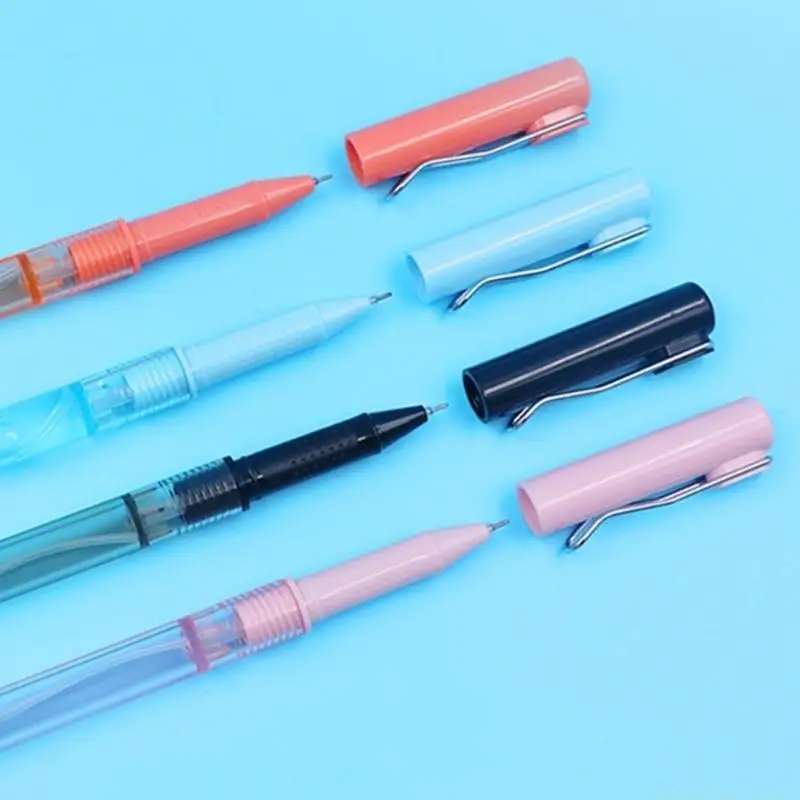 6 Pcs 0.5mm Gel Pen Neutral Pen Sprays Stationery Pen Writing Pen Gel Pen Refillable Bottle Pump Sprayer