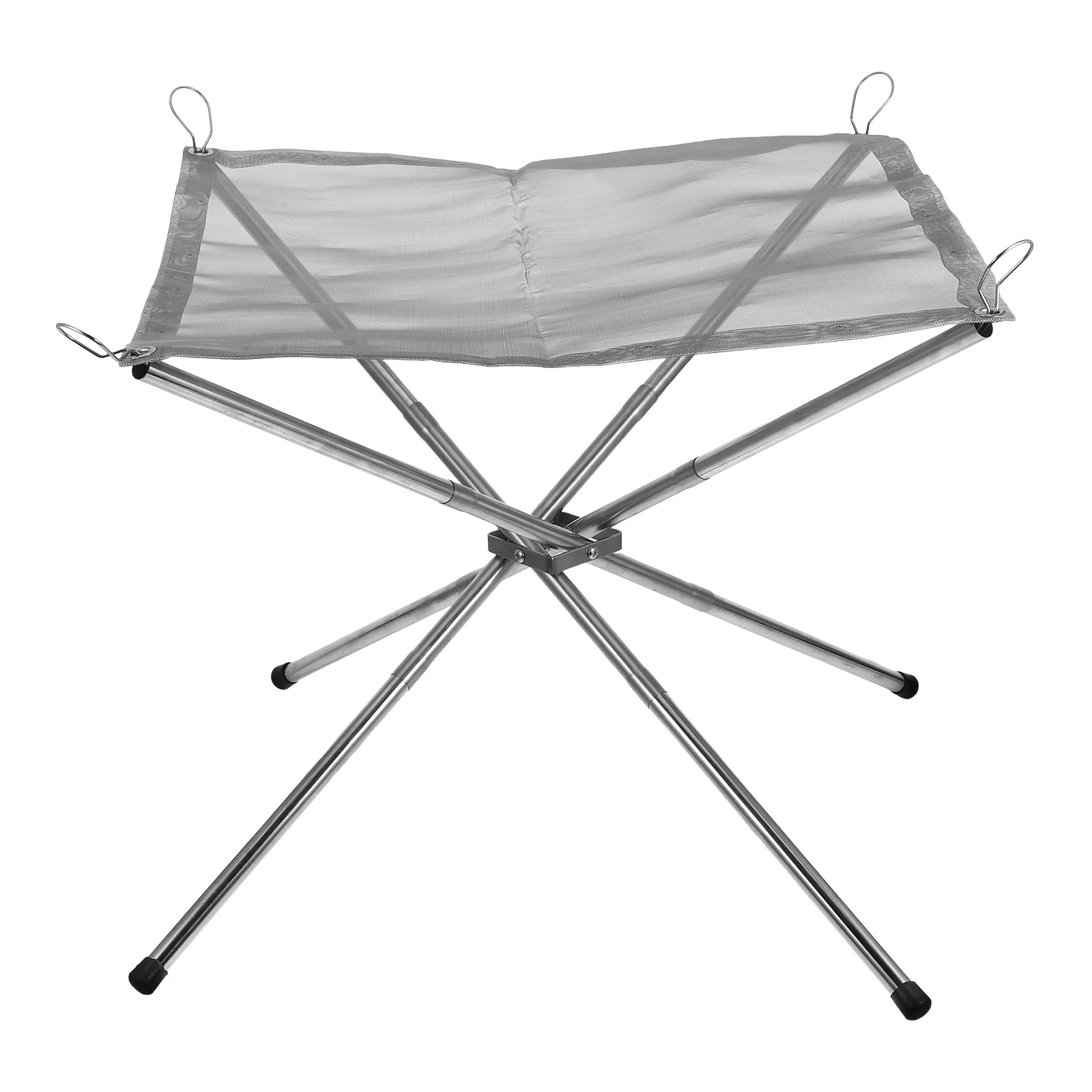 

Lightweight Stainless Steel Portable Fire Pit Stove Detachable Outdoor Bonfire Rack Camping Grill Efficient Burning Durable