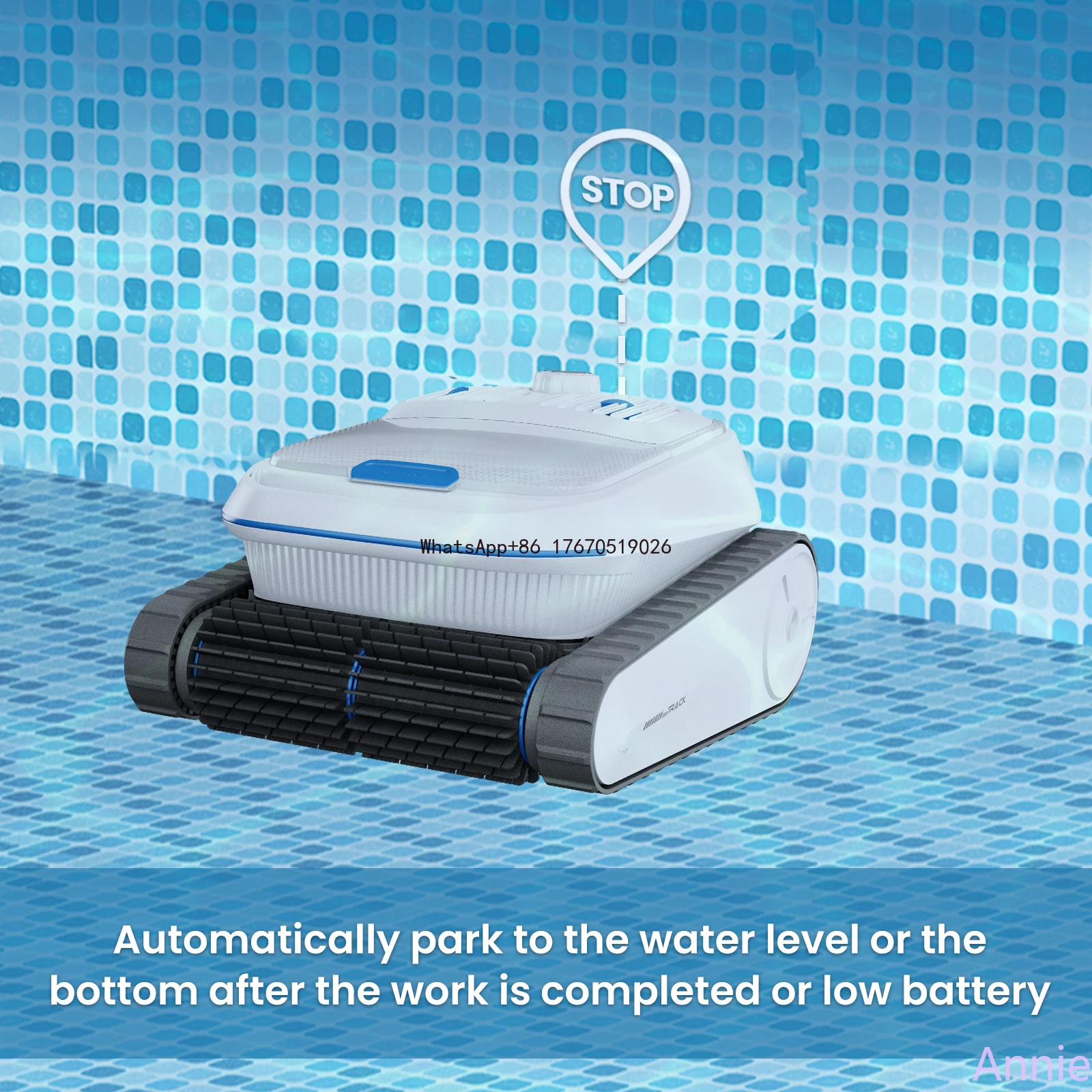 2026-PC200 APP-controlled wireless pool cleaning , automatically climbs walls, underwater filtration and cleaning.