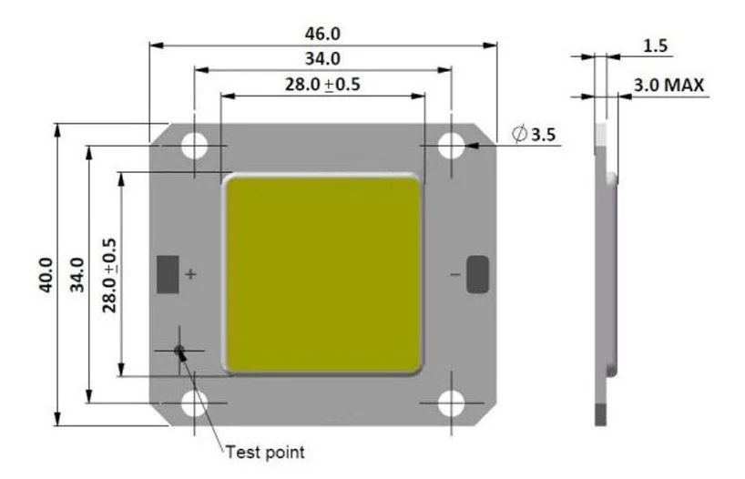 20PCS LED COB Flip Chip Hight Power Blubs Full Power 4640 10W 20W 30W 50W 70W 2B50C 12B10C 2B25C 12V 30V  For Blubs Street lamp