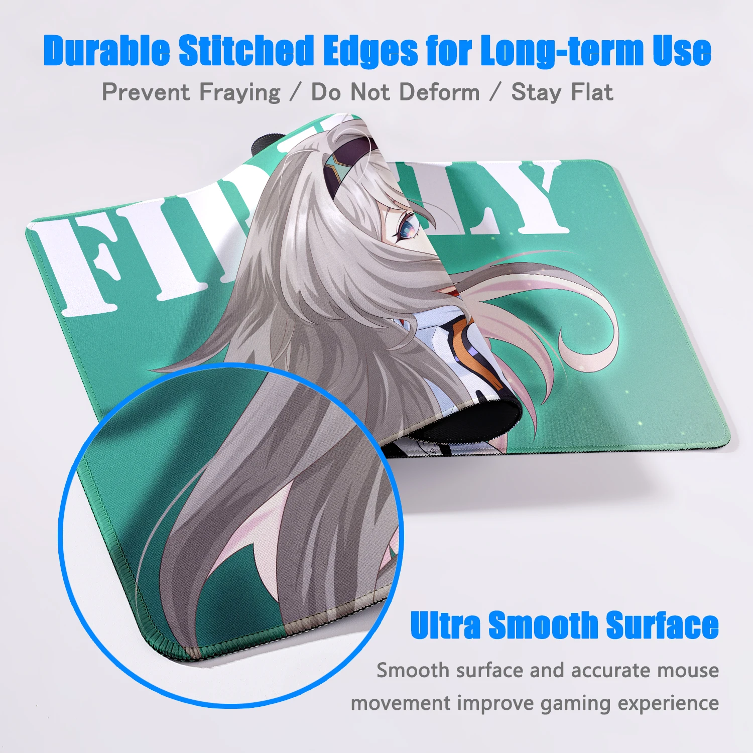 Honkai Star Rail Firefly Gaming Accessories XXL Office Gamer Keyboard Desk Mat Non-Slip Laptop Notebook rubber kawaii Mouse pad