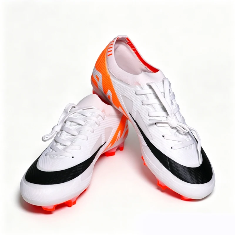 

Pro Mens Soccer Shoes Flexible Training Non-Slip Turf Soccer Cleats Boys TF/FG Football Sneakers Chuteira Campo 35-46