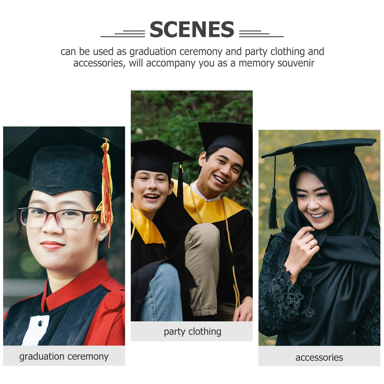 

12pcs Cap Tassels 2023 Charm Decorative Hat Accessories Durable Polyester Tassel Fringe For Graduation Ceremony Party Supplies
