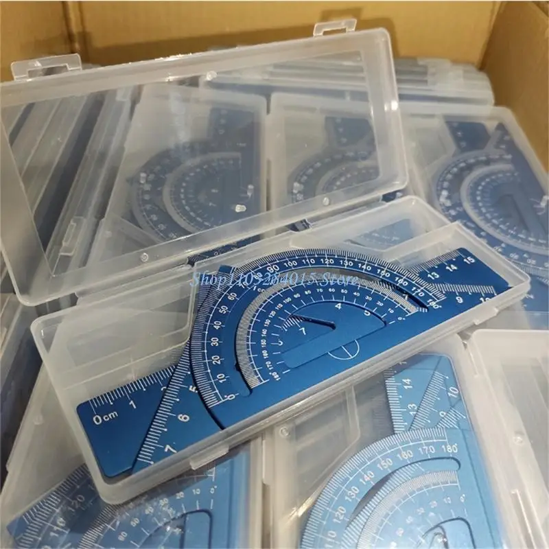 R6FF School Approve Metal Ruler 4pcs Bundle With Beveled Edges And Clear Graduations For Student School Needs