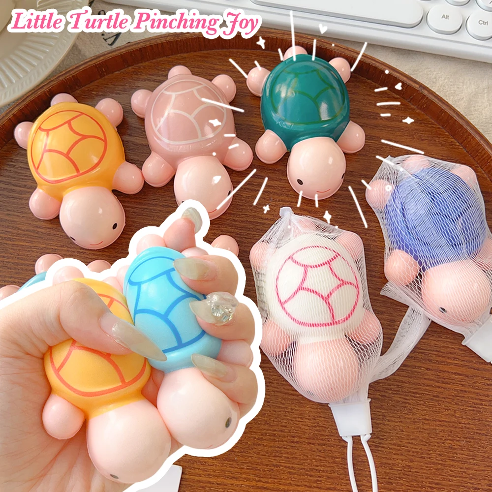 10PCS Small Turtle Touching Creative Finger Pinching Toy Children Adults Nontoxic Slow Rebound Sensory Decompression Turtle Toys