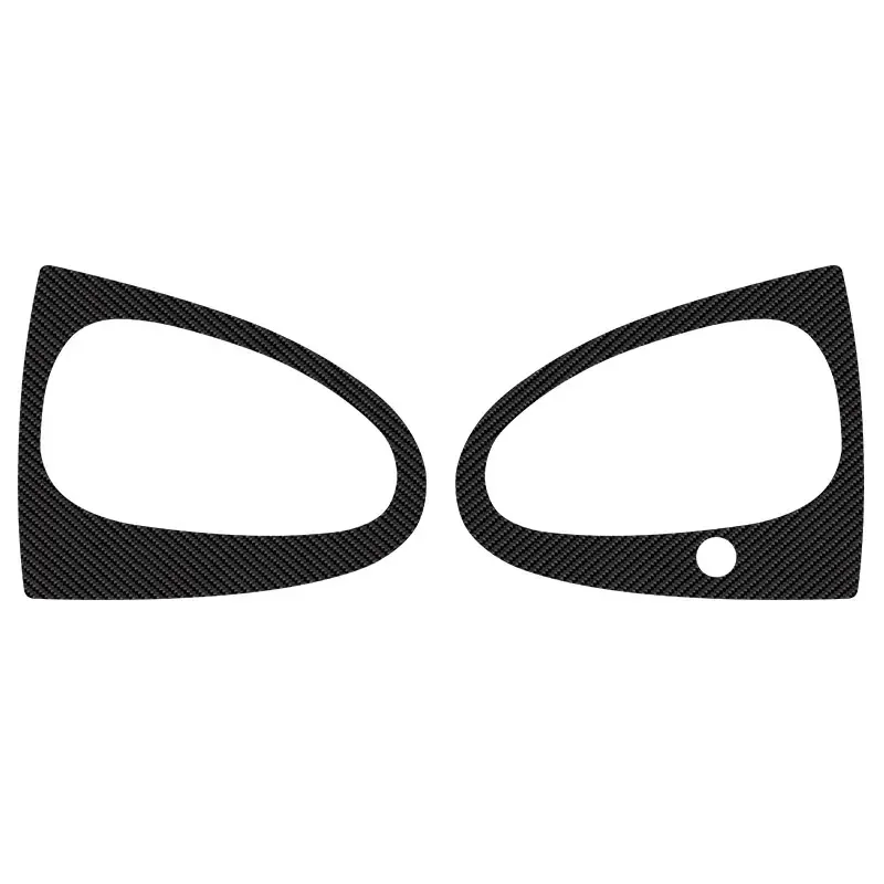 2pcs Car Stickers Car Door Handle Carbon Fiber Stickers Decal Auto Accessories For Smart 2009-2014 451 453 Fortwo W451 W453 C451 view 4