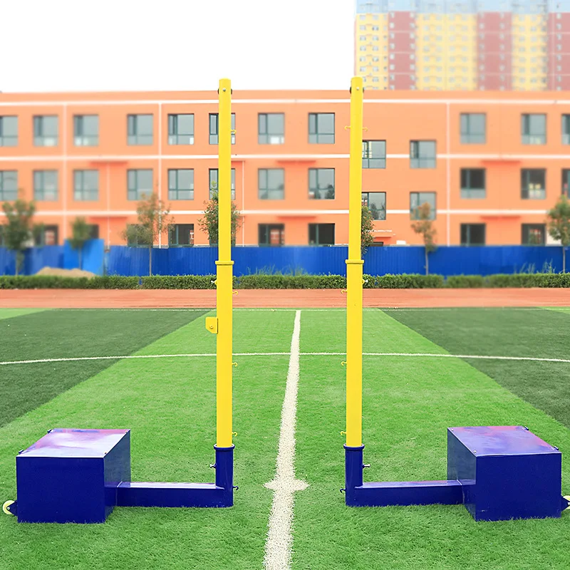 Porta da tennis per pali da pallavolo in acciaio zincato, pali mobili, rete da badminton per pallavolo mobile con palo in piedi