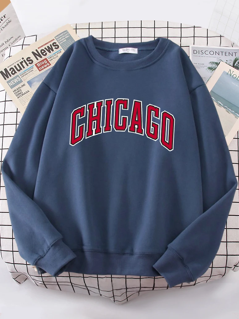 American City Chicago Hoodies Women simple S-XXL Hoodie Loose Street High Quality Sweatshirt hip hop Casual Warm Tops Female