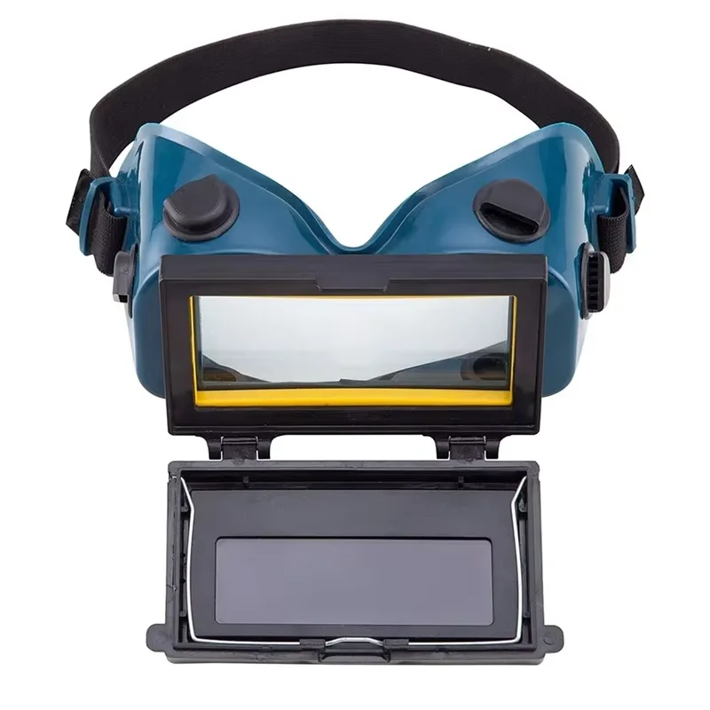 Auto Darkening Welder Welding Eyes Goggles Glasses Helmet Mask Eyeshade Patch Eyes Workplace Goggles (Dark Green)