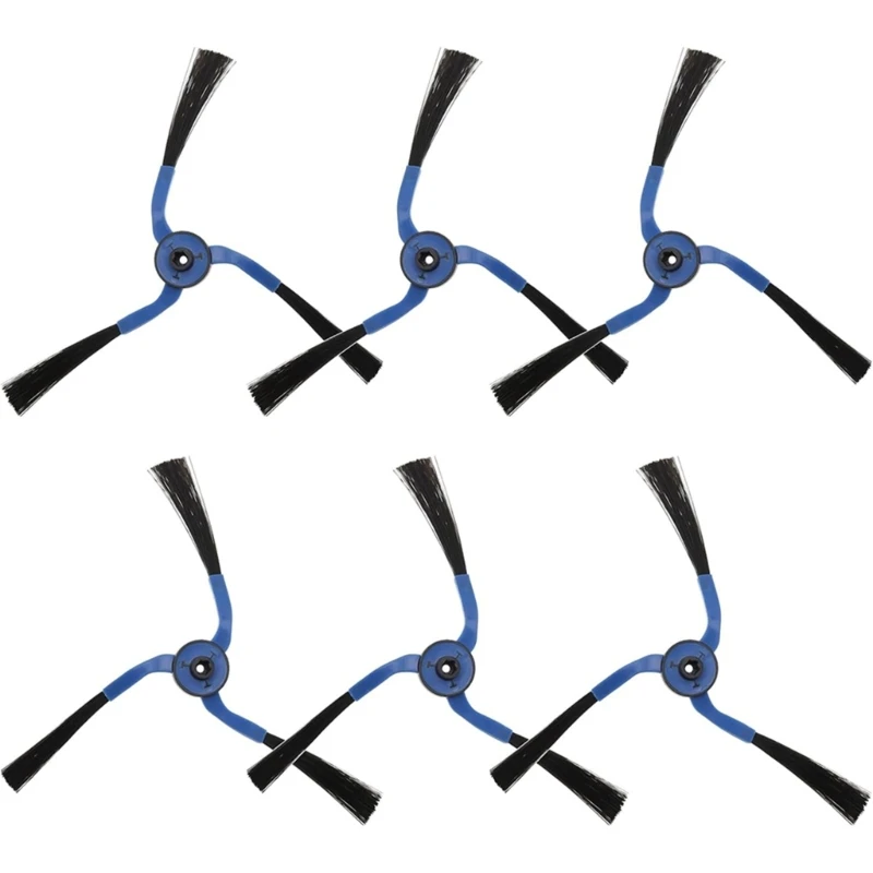 حزمة من 6 فرش تنظيف روبوت بلاستيكية مناسبة للشحن السريع للمنزل والمكتب