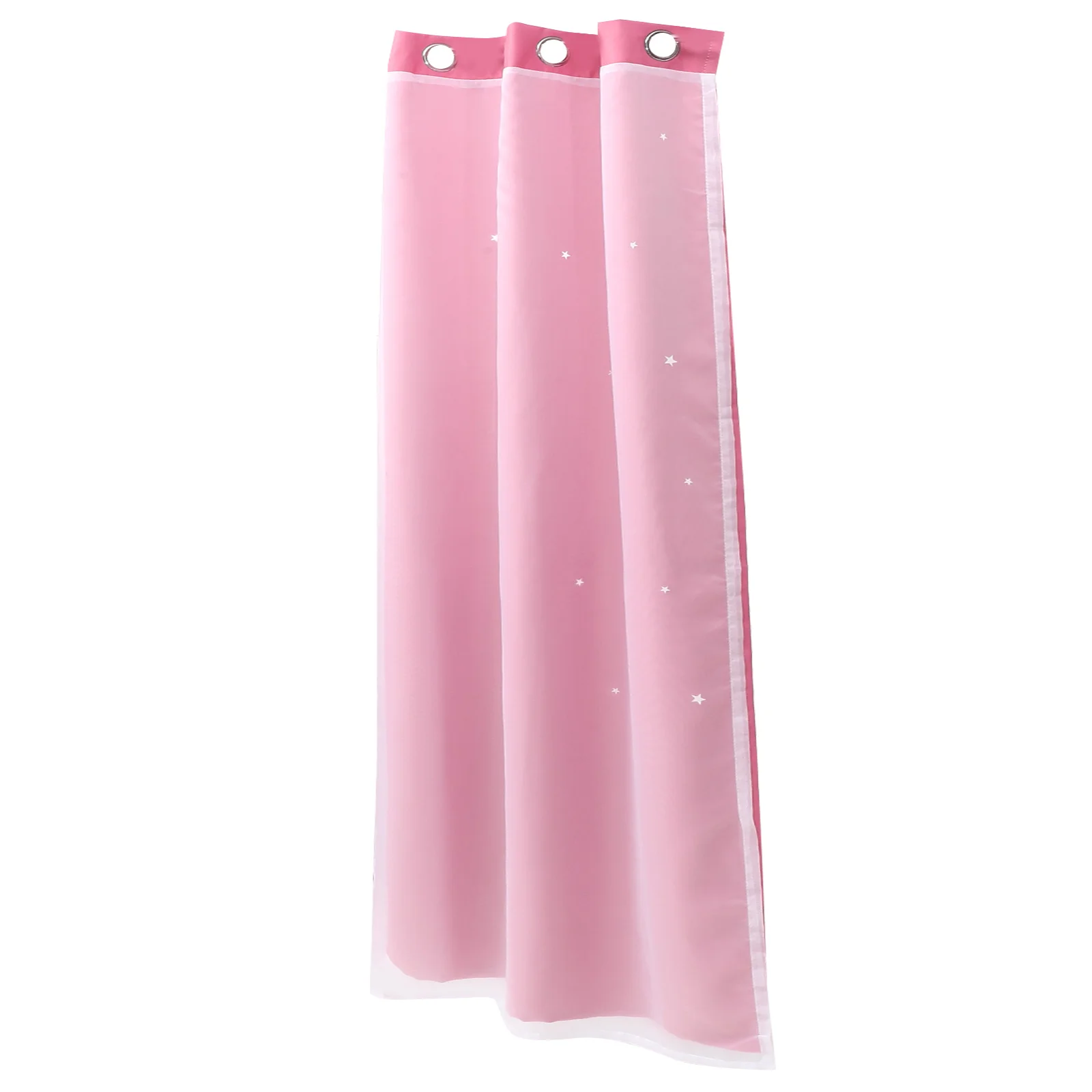 Cortina opaca estilo princesa para dormitorio, bloqueo de luz de doble capa, oscurecimiento de ventana, decoración del hogar