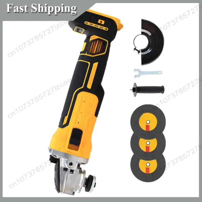 

-A99Z For 18V 20V Battery Cordless Brushless Angle Grinder 125Mm Angle Grinder Power Tools For Metal,Stone,Wood Cutting