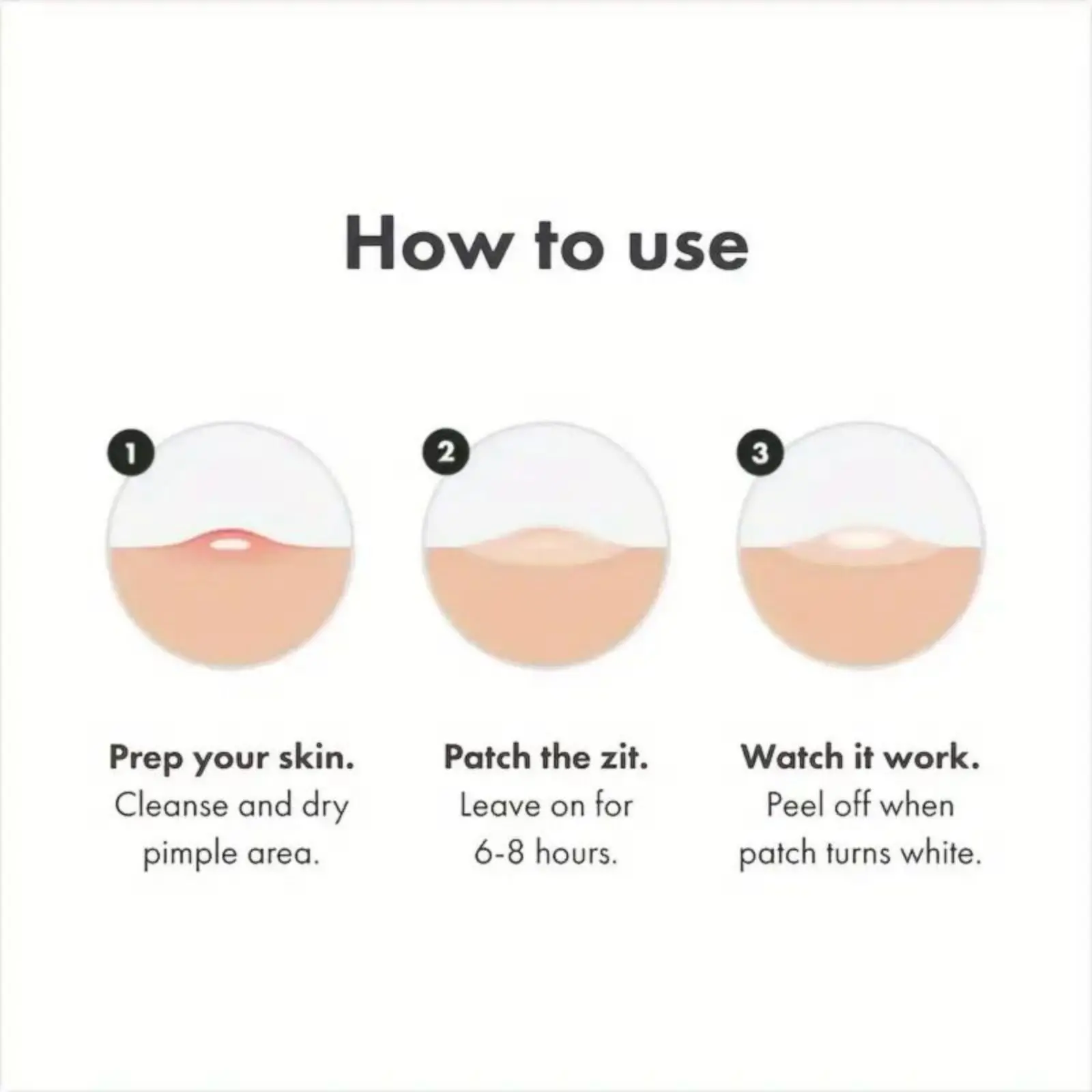 360 قطعة من رقع شفاء حب الشباب الغروانية المائية - تمتص القهلة والزيت، تهيج هادئ، غير مرئي طوال اليوم