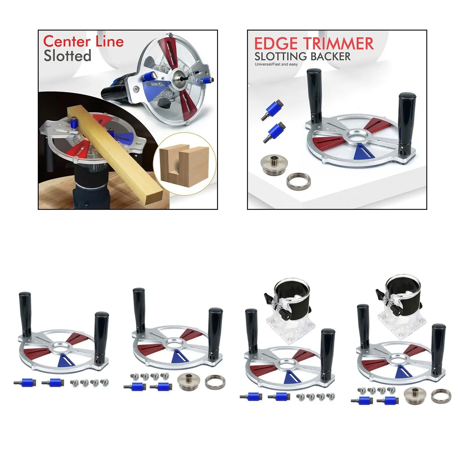 Trimming Machine Backer Compact Professional Portable with Folding Handle Multifunctional Milling Slot Backing Milling Base