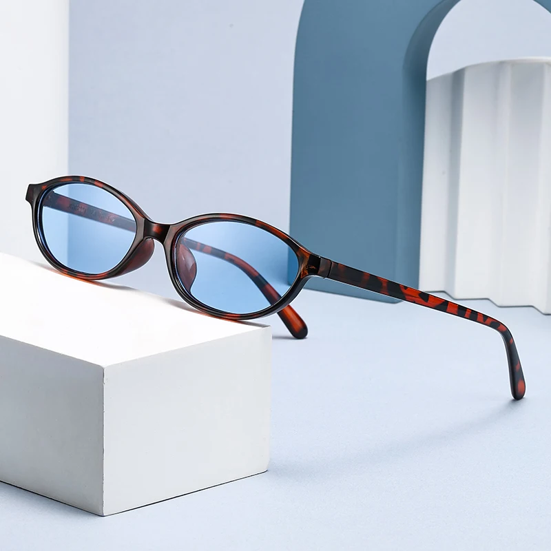 4 個/6 個新しい小さなフレーム楕円サングラス女性シンプルなデザインメガネセットファッションレトロサングラスユニセックス