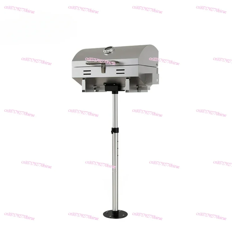 

Marine Adjustable Height Upright Support Mount Boat Grill Barbecue