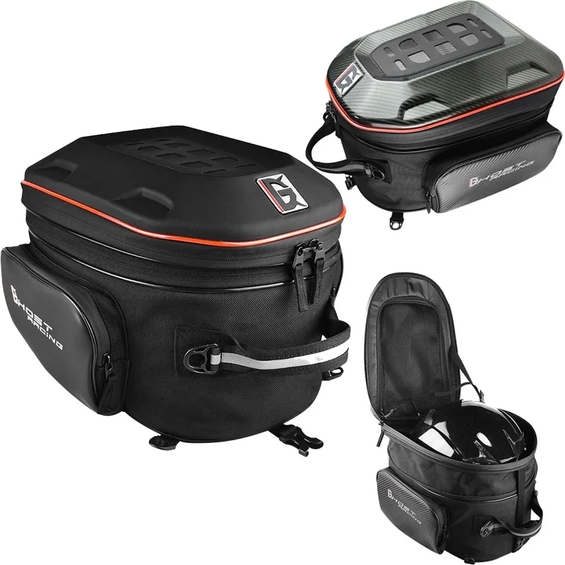 Estuche trasero para motocicleta resistente a la intemperie: iluminación LED integrada con capacidad de almacenamiento expandida