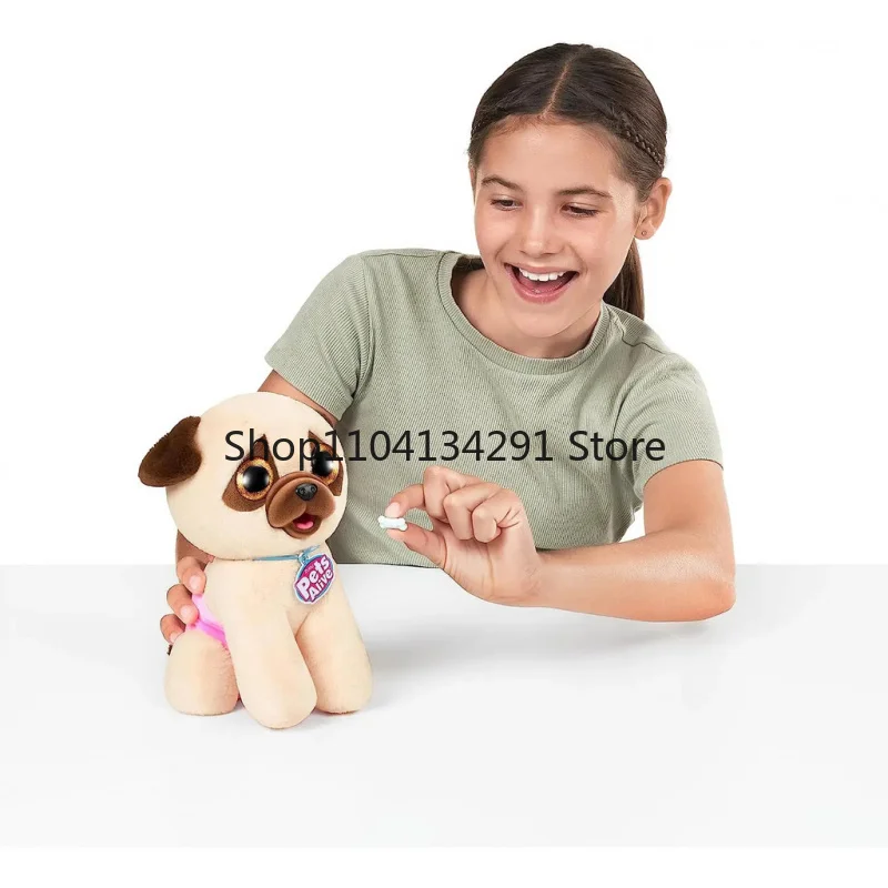 ZURU ペットアライブうんちをする子犬子供用シミュレーション電気ペット犬かわいいペットスターマンファミリーおもちゃアクションフィギュアホリデーギフト