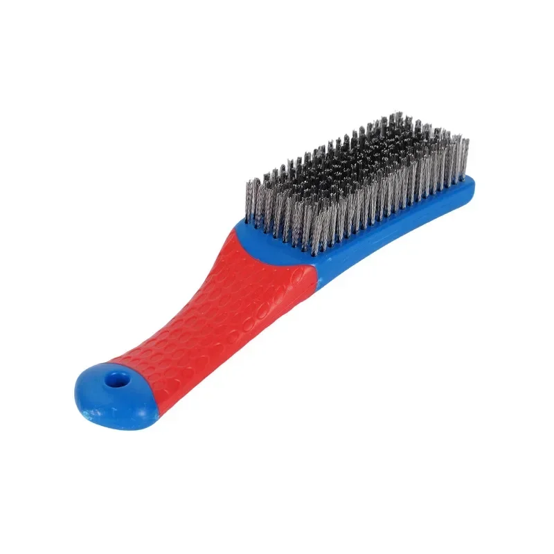 Anti-slip Wire Brush with Plastic Handle Stainless Steel Wire Scrub Brush Rust Paint Remover Cleaning Brush Metal Wood Surface