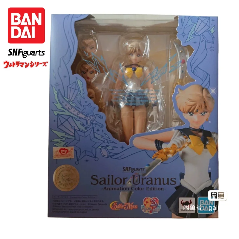 متوفر في المخزون بانداي S H Figuarts الأصلي بحار القمر Tenoh Haruka نموذج دمية العلامة التجارية الجديدة محاصر عمل الشكل شخصيات أنيمي المرآب