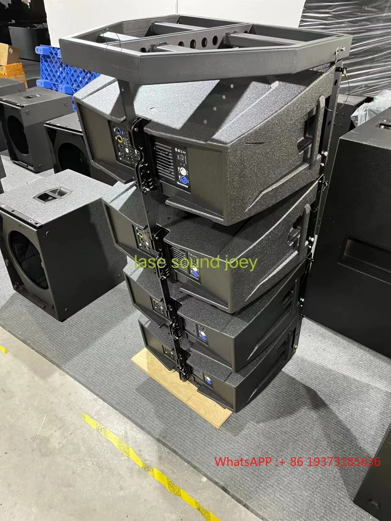 Line array speaker 28 passive/active double 8 inch powered sound system