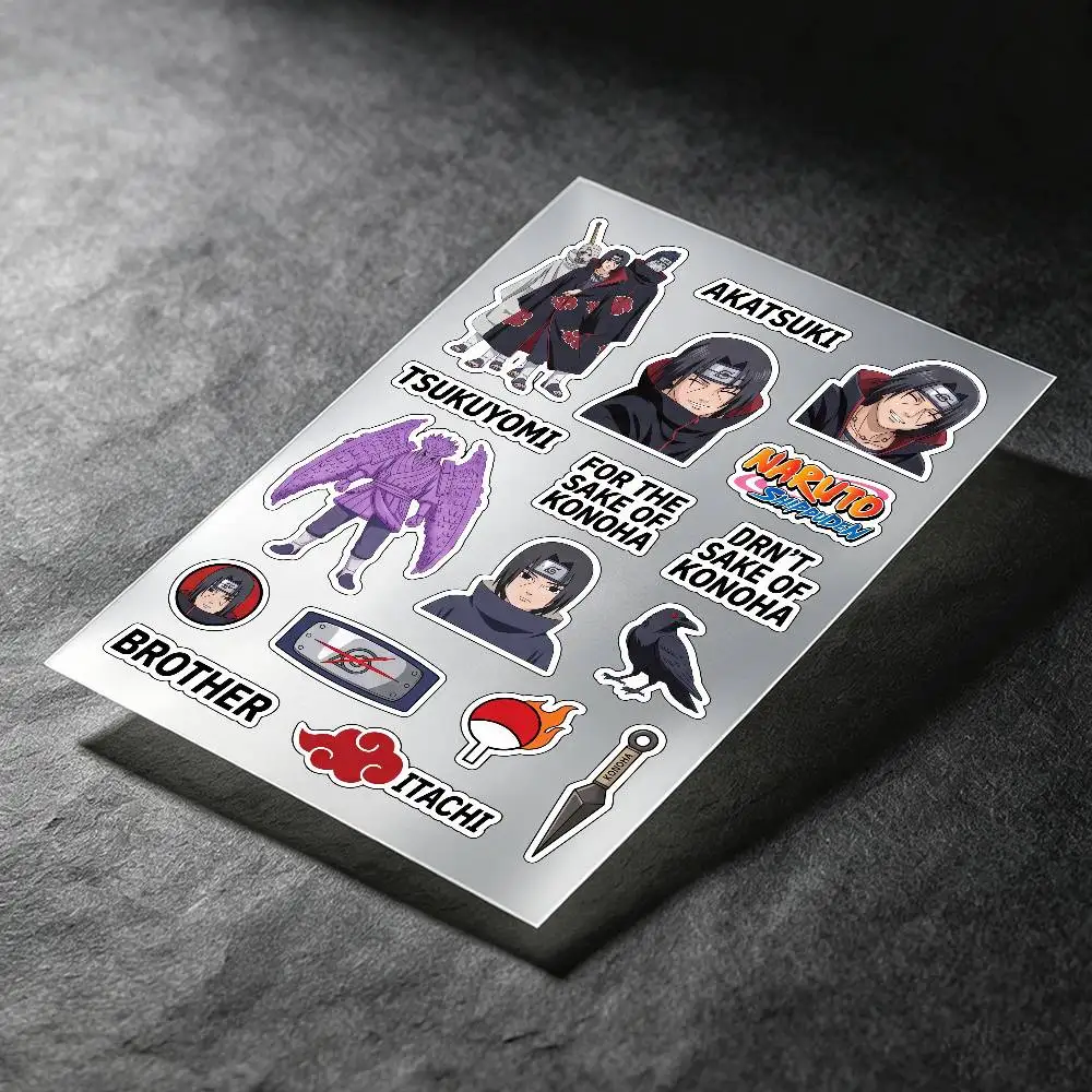 Uchiha Itachi Anime Character Stickers Auto Body Bumper Windows Motorcycle Laptop Walls Vinyl Decal Car Tuning Accessories