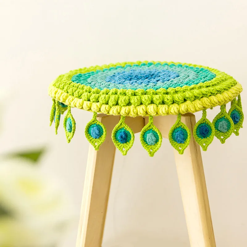 

Susan's Family DIY Crochet Kit Peacock Cushion Materials Package Knitting and Crochet DIY Kit Handmade Wedding Gift