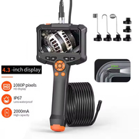 INSKAM 4.3 Inch IPS Screen Industrial Endoscope Camera HD1080P 8mm Lens Pipe Sewer Inspection Cameras Borescope For Car