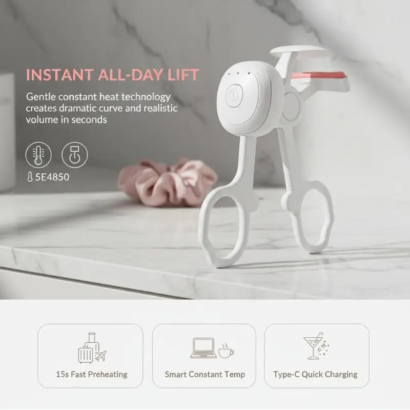 1 Set Beauty Handy Eyelash Curler Professional Durable Lash Curler Shaping Portable Not Hurting Eyelashes Makeup Tools