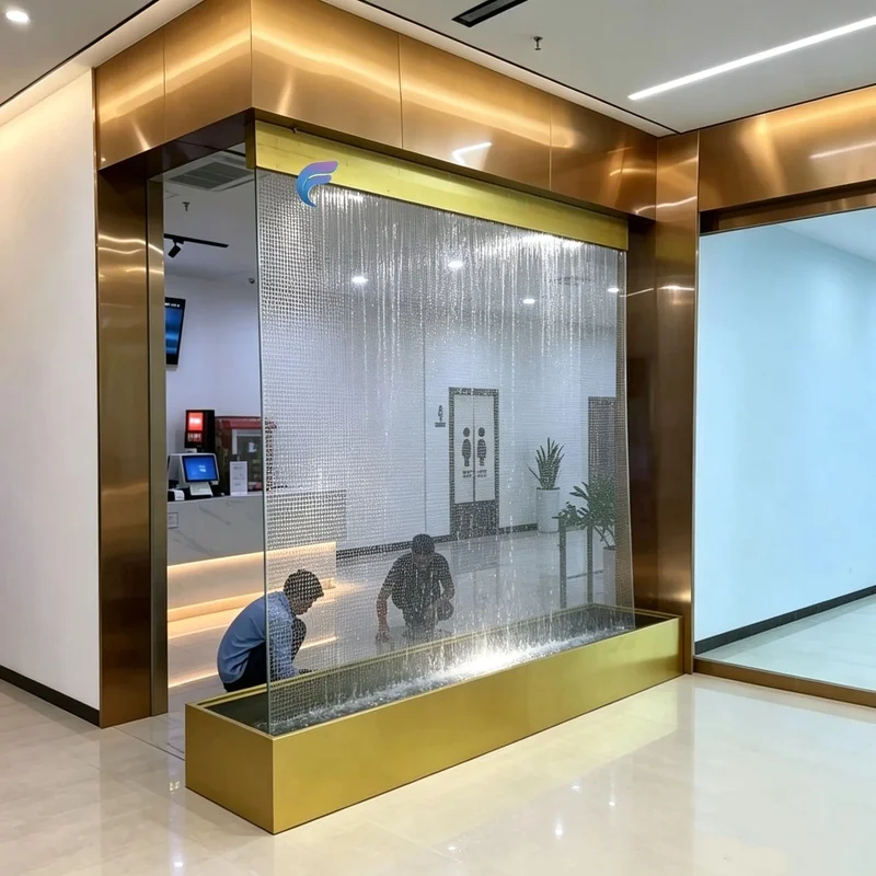 custom.Indoor Stainless Steel Curtain Divider Screen Restaurant Reception Feature Wall Panel Steel Mesh Waterfall Fo