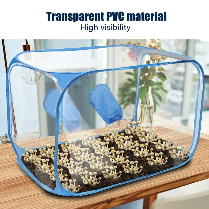 Foldable Mushroom Planting Bag Convenient Mushroom Tent Propagation Station Portable Home Vegetable Growing Cultivation Tent Kit