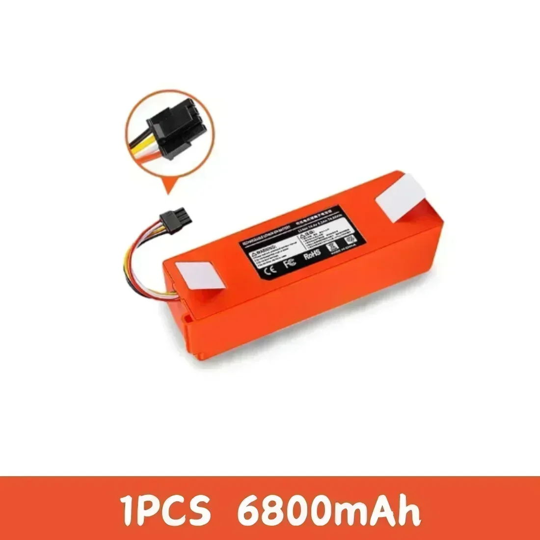 Originele Vervangende Batterij BRR-2P4S-5200D voor XIAOMI 1S 1ST Roborock SDJQR01RR Vegen Dweilen Robot Stofzuiger 5200mAh
