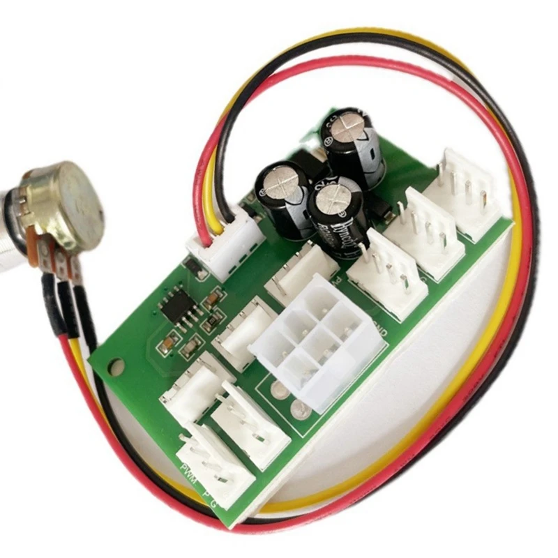 AT41 6X علبة كمبيوتر وحدة تحكم سرعة مروحة التعدين ، محور مروحة 8 قنوات ، PWM عالية الطاقة ، مروحة عنيفة ، محافظ السرعة