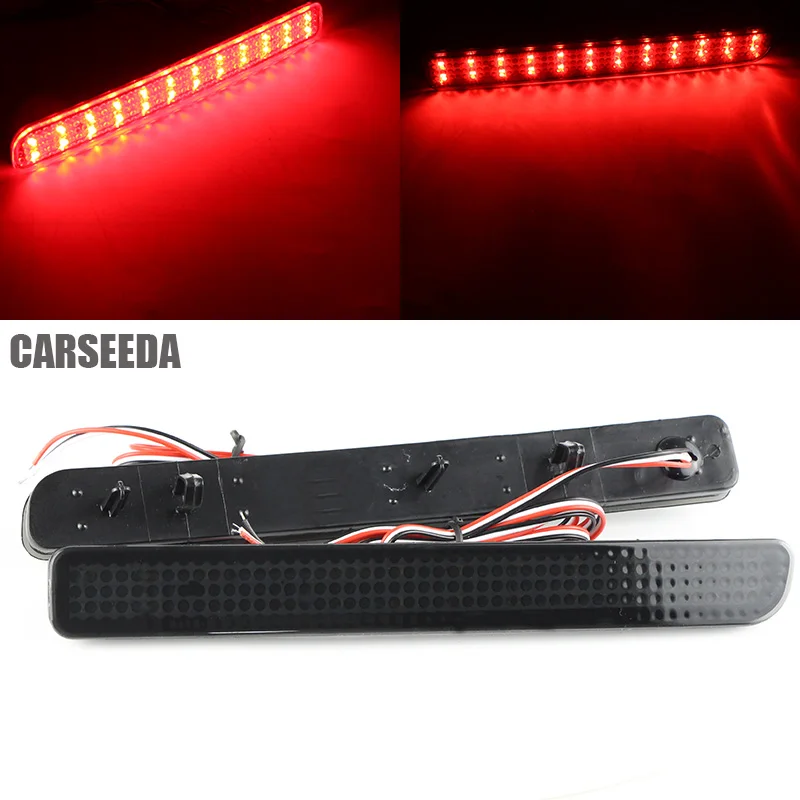 Car Rear Bumper Reflector Red Lens Warning Strip XFF500020 XFF500030 for Land Rover Discovery 3 2004 2005 2006 2007 2008 2009